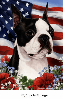 Boston Terrier House Flag