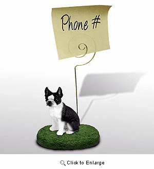 Boston Terrier Note Holder