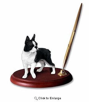 Boston Terrier Pen Holder