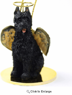 Bouvier des Flandres Christmas Ornament Angel