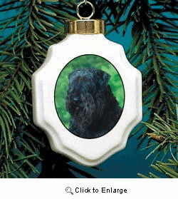 Bouvier des Flandres Christmas Ornament Porcelain
