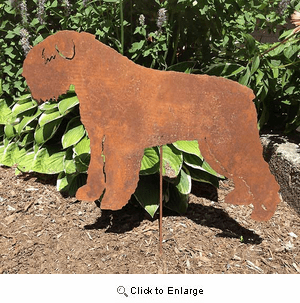 Bouvier Des Flandres Garden Stake