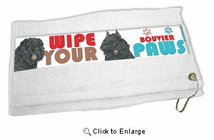 Bouvier Des Flandres Paw Wipe Towel