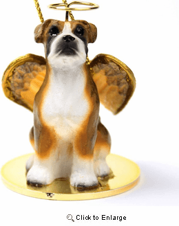 Boxer Angel Ornament Uncropped