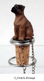 Boxer Bottle Stopper (Uncropped Tawny)