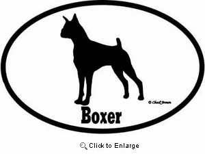 Boxer Bumper Sticker Euro