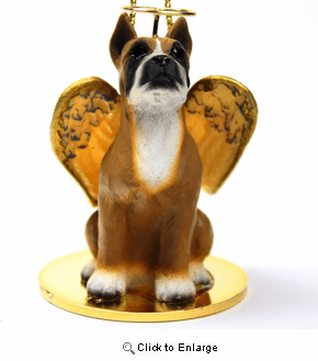 Boxer Christmas Ornament Angel