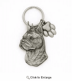 Boxer Keychain Pewter