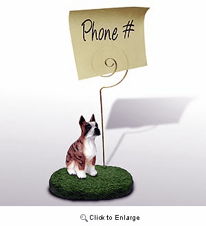 Boxer Note Holder (Brindle)