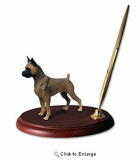 Boxer Pen Holder Brown/Black Mask