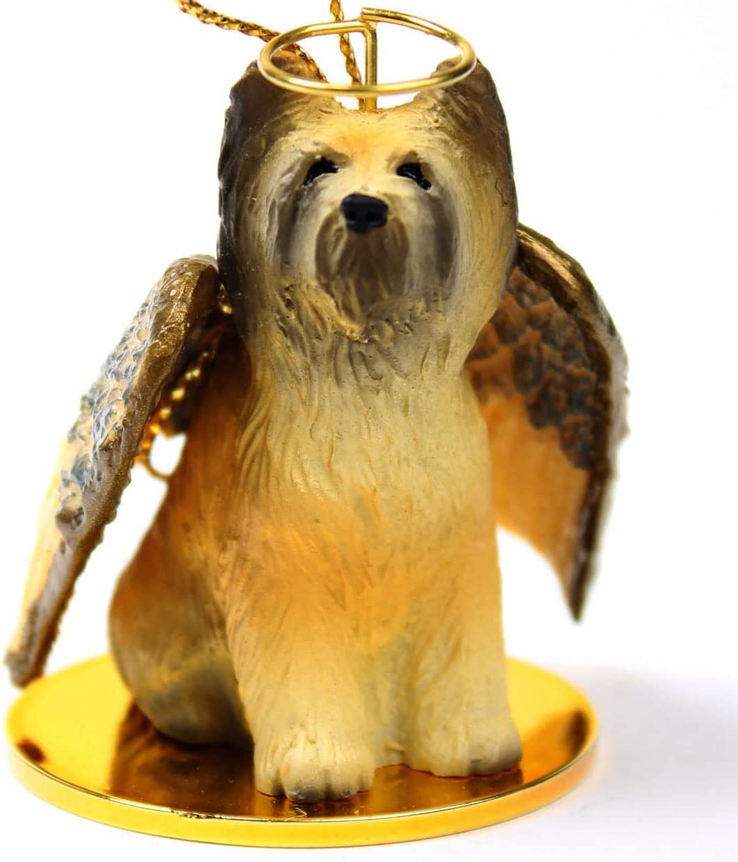 Briard Christmas Ornament Angel