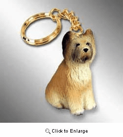 Briard Keychain