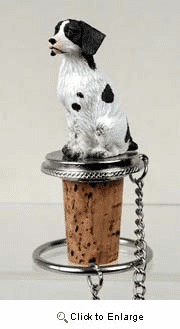 Brittany Bottle Stopper (Liver & White)