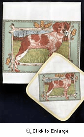 Brittany Dish Towel & Potholder