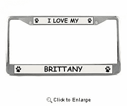 Brittany License Plate Frame