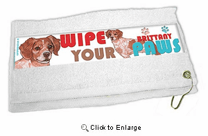 Brittany Paw Wipe Towel