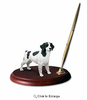 Brittany Pen Holder (Liver & White)