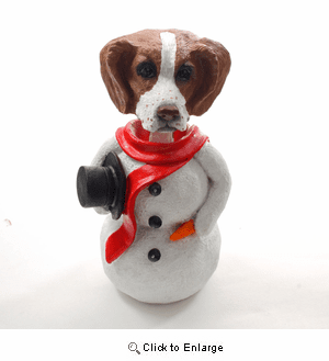 Brittany Snowman Christmas Decoration