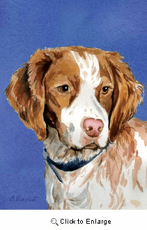 Brittany Spaniel House Flag