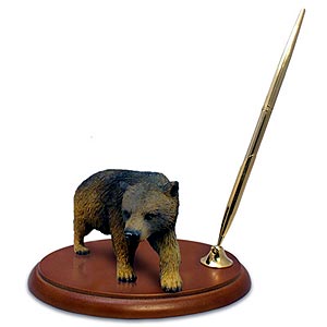 Brown Bear Pen Holder