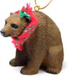 Brown Bear Tiny One Christmas Ornament