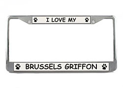 Brussels Griffon License Plate Frame