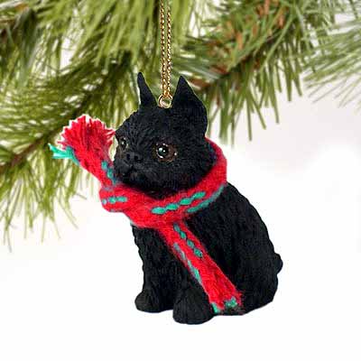 Brussels Griffon Tiny One Christmas Ornament Black