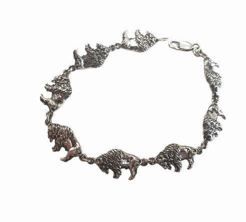 Buffalo Bracelet Sterling Silver