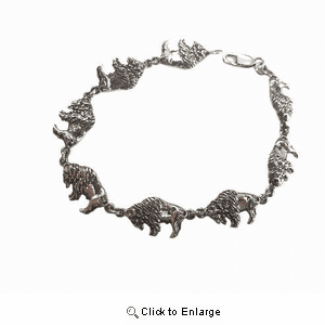 Buffalo Bracelet Sterling Silver