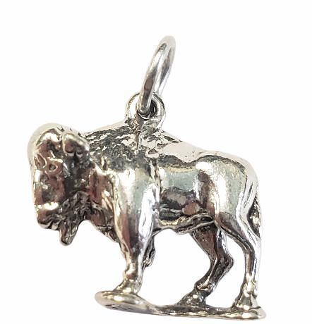 Buffalo Sterling Silver Charm