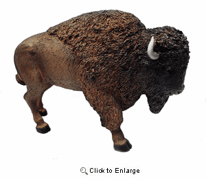 Buffalo Figurine 6"
