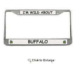 Buffalo License Plate Frame