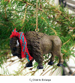 Buffalo (Tiny One) Christmas Ornament 2"