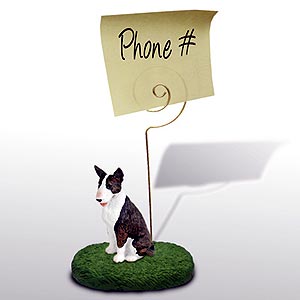 Bull Terrier Note Holder (Brindle)