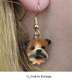 Bulldog Authentic Earrings