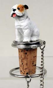 Bulldog Bottle Stopper (White)