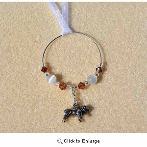 Bulldog Car Charm - Sun Catcher