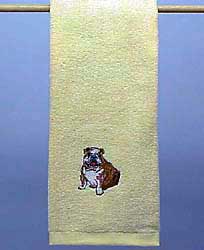 Bulldog Hand Towel