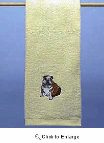 Bulldog Hand Towel