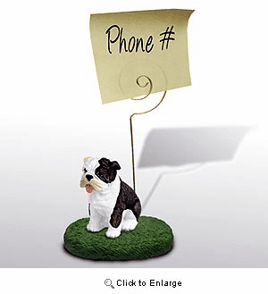 Bulldog Note Holder (Brindle)