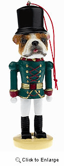 Bulldog Ornament Nutcracker