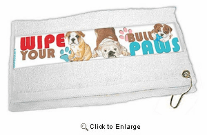 Bulldog Paw Wipe Towel