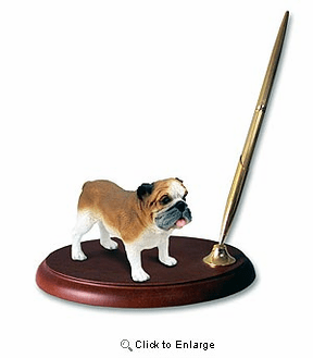 Bulldog Pen Holder