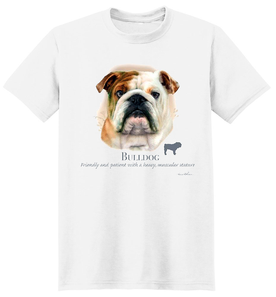 Bulldog T Shirt by Howard Robinson