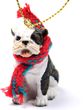 Bulldog Tiny One Christmas Ornament Brindle