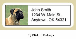 Bullmastiff Address Labels