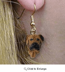 Bullmastiff Authentic Earrings