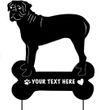 Bullmastiff Garden Stake