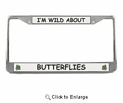 Butterfly License Plate Frame