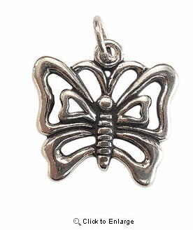 Butterfly Sterling Silver Charm